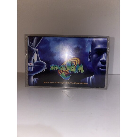 Space Jam Original Soundtrack (Cassette Tape, 1996) Warner Sunset Atlantic Label - Picture 2 of 3